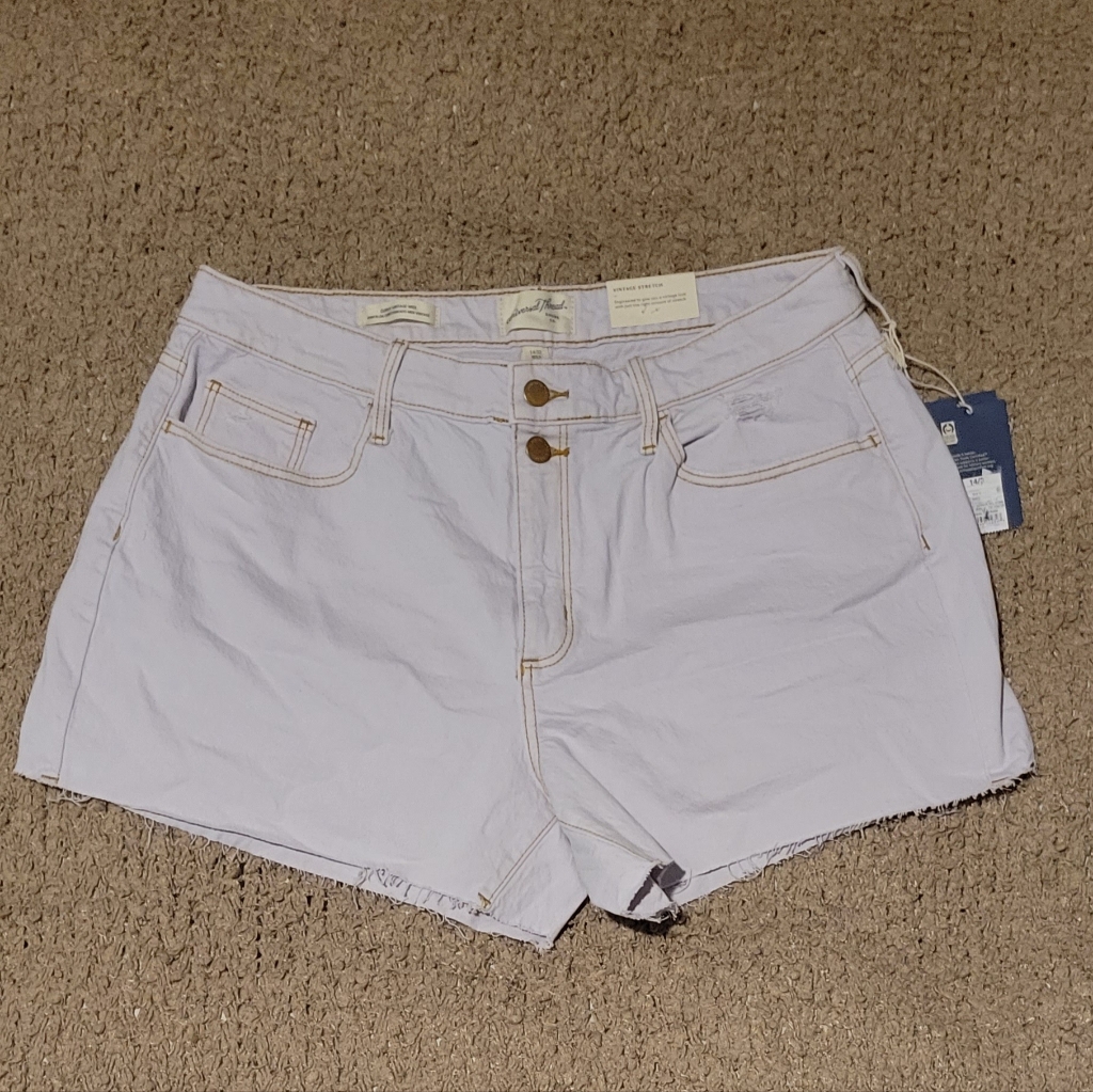 Universal Thread Curvy Vintage Stretch Short Light Wash Pl Size 4/31 Waist